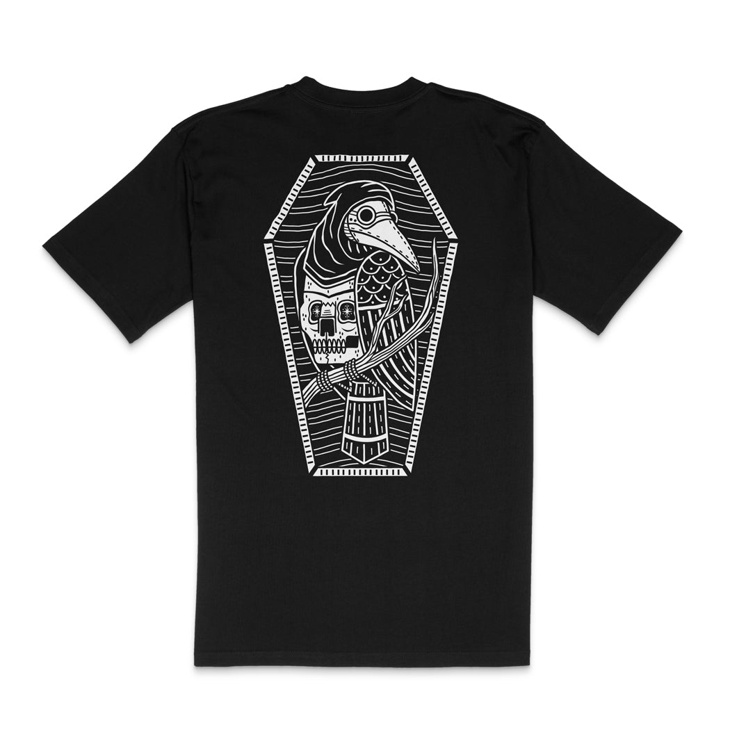 Plague Bird Back Print T-Shirt - Back
