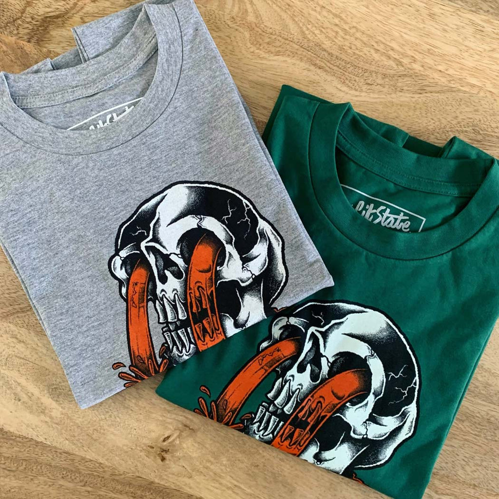 Eyes T-Shirt Emerald Skull No Fit State Co. 2