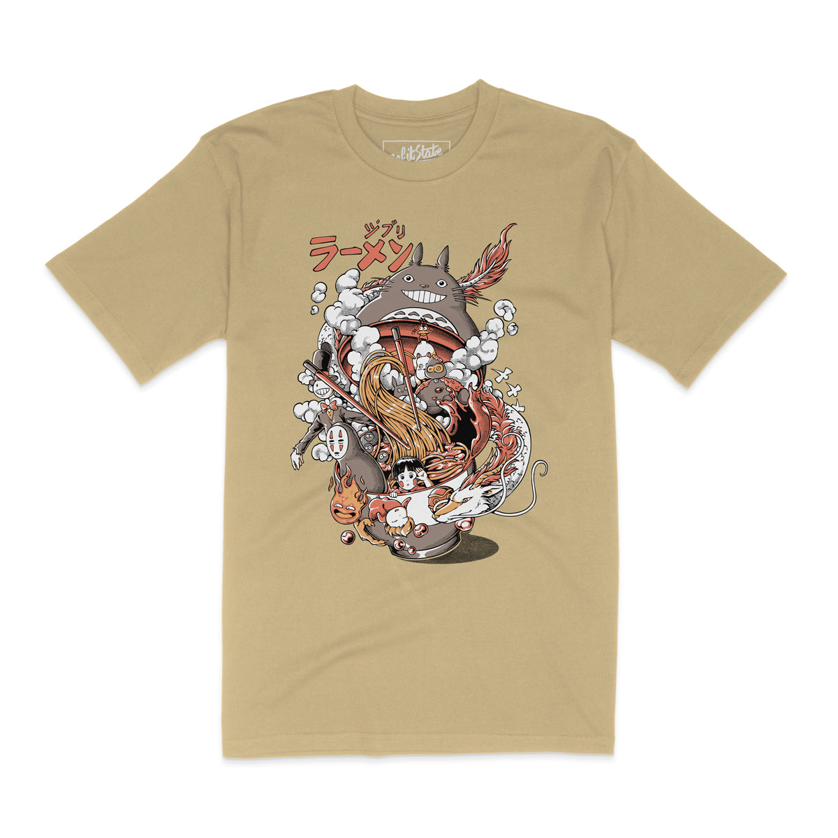Ghibli Ramen T-Shirt Khaki