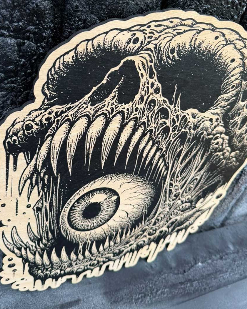 Eye For An Eye 43cm Wood Cut 2