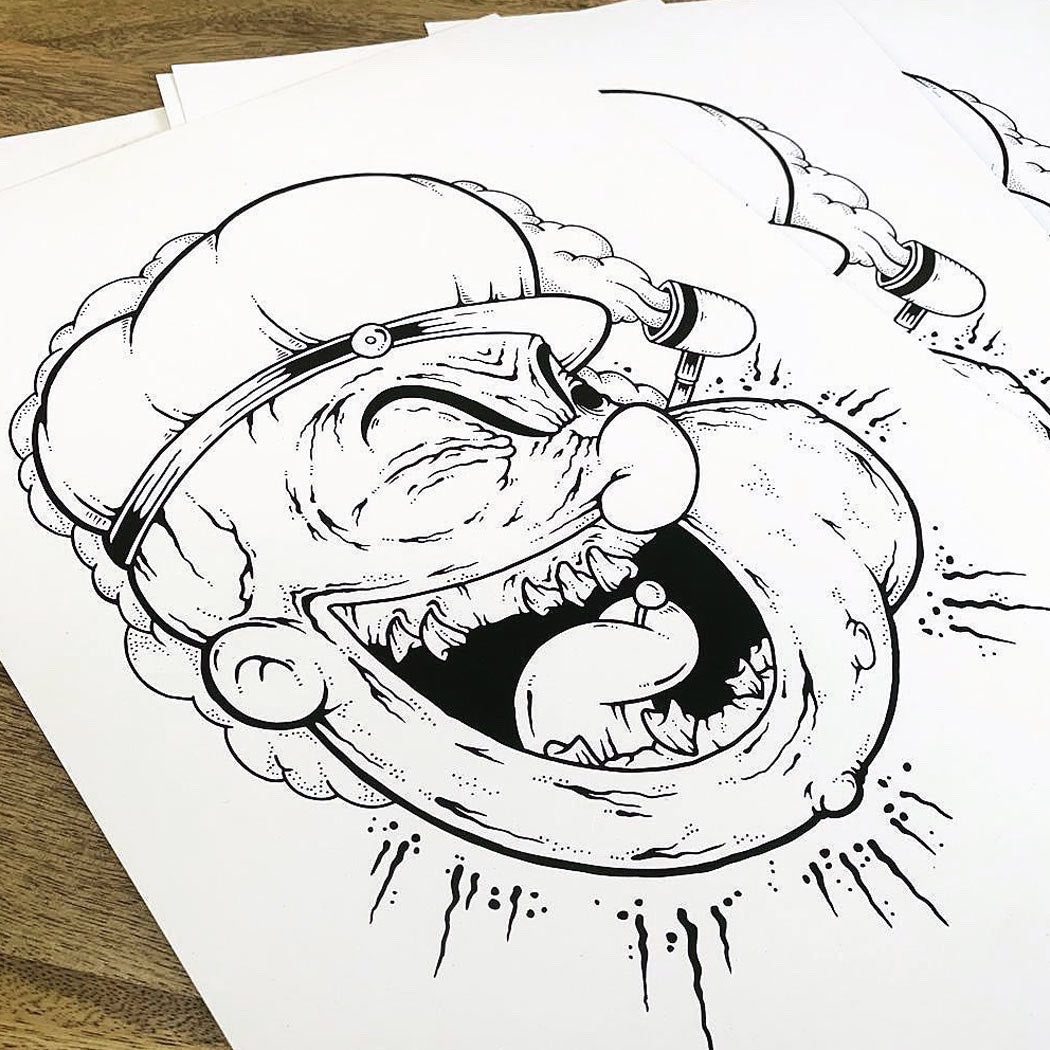 Popeye A3 Card Print - 1