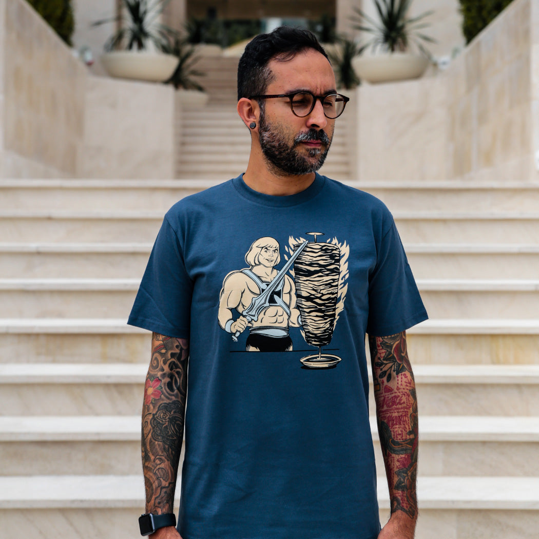 Kebab-Man T-Shirt Petrol Blue - 1