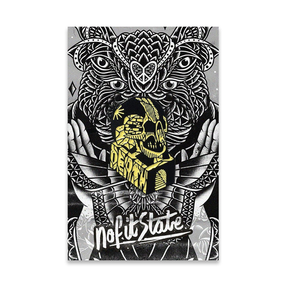 Death Pin Badge Skull - 0