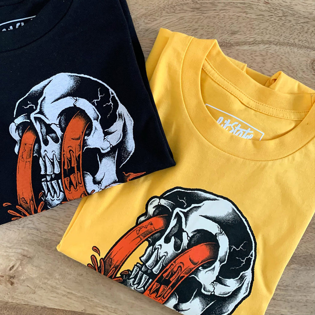 Eyes T-Shirt Yellow Skull No Fit State Clothing. 1