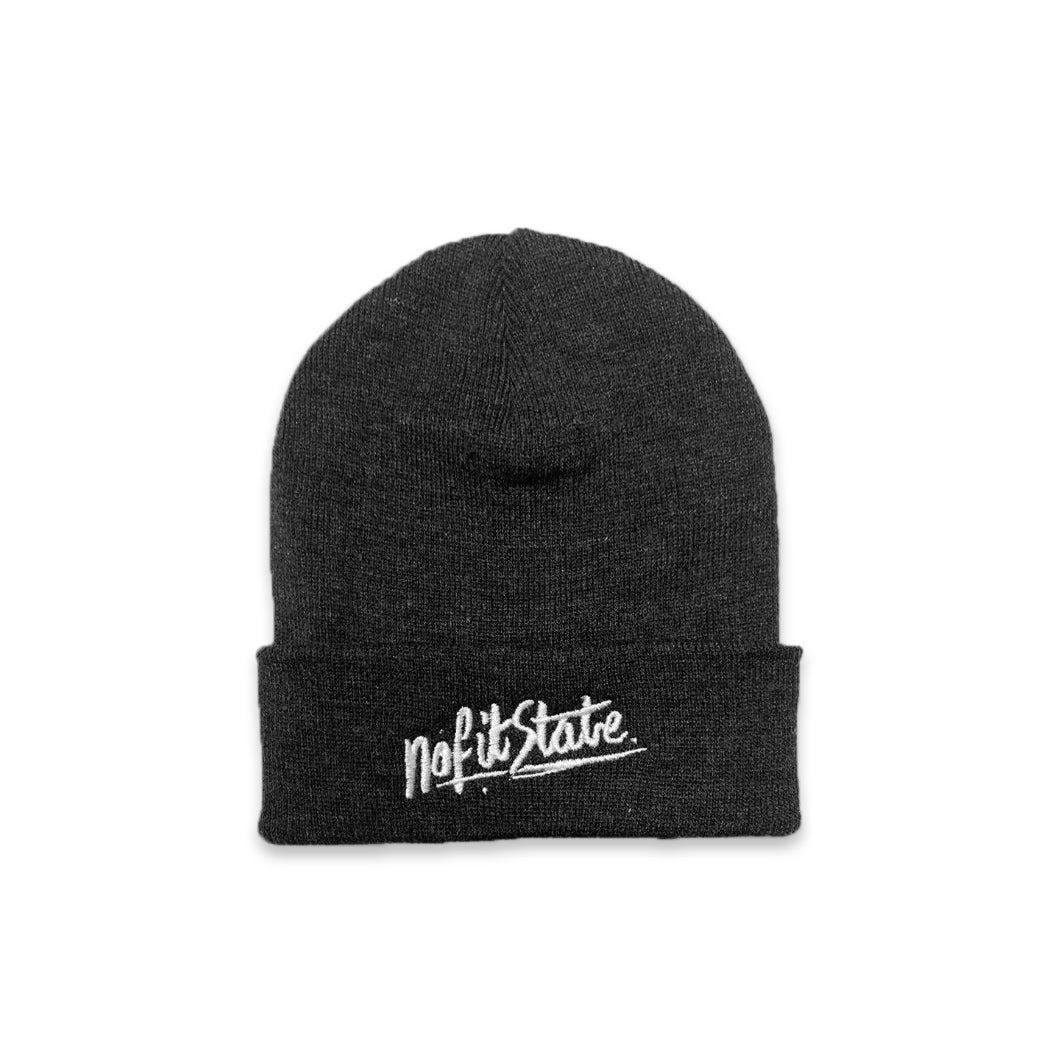 Signature Beanie Charcoal No Fit State Clothing