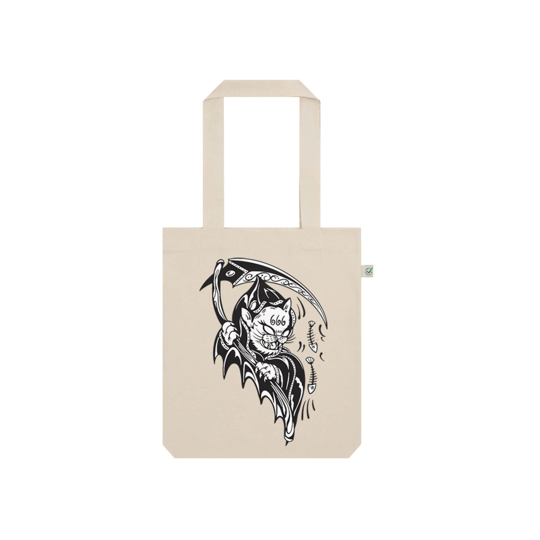 Reaper Cat Tote Bag Khaki