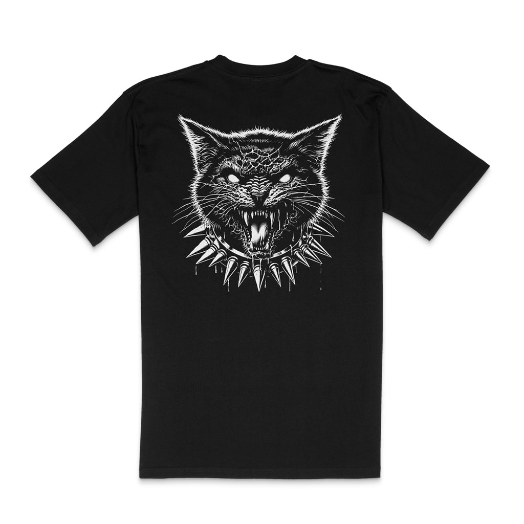 Charlie Metal Cat Back Print T-Shirt - Back