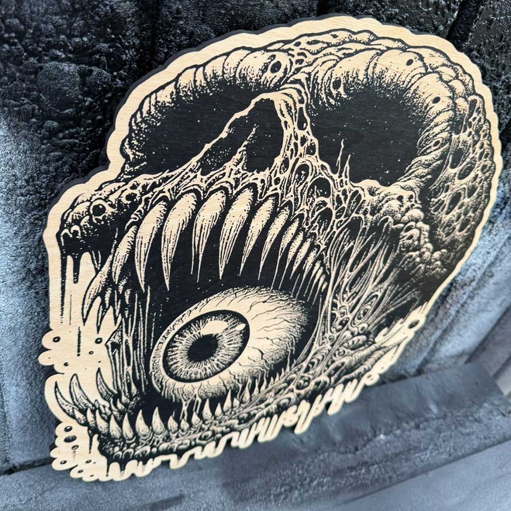 Eye For An Eye 43cm Wood Cut 2