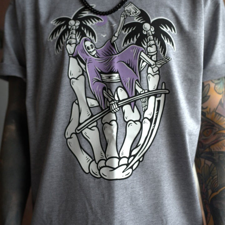 Vacation Forever T-Shirt Heather Grey - 1