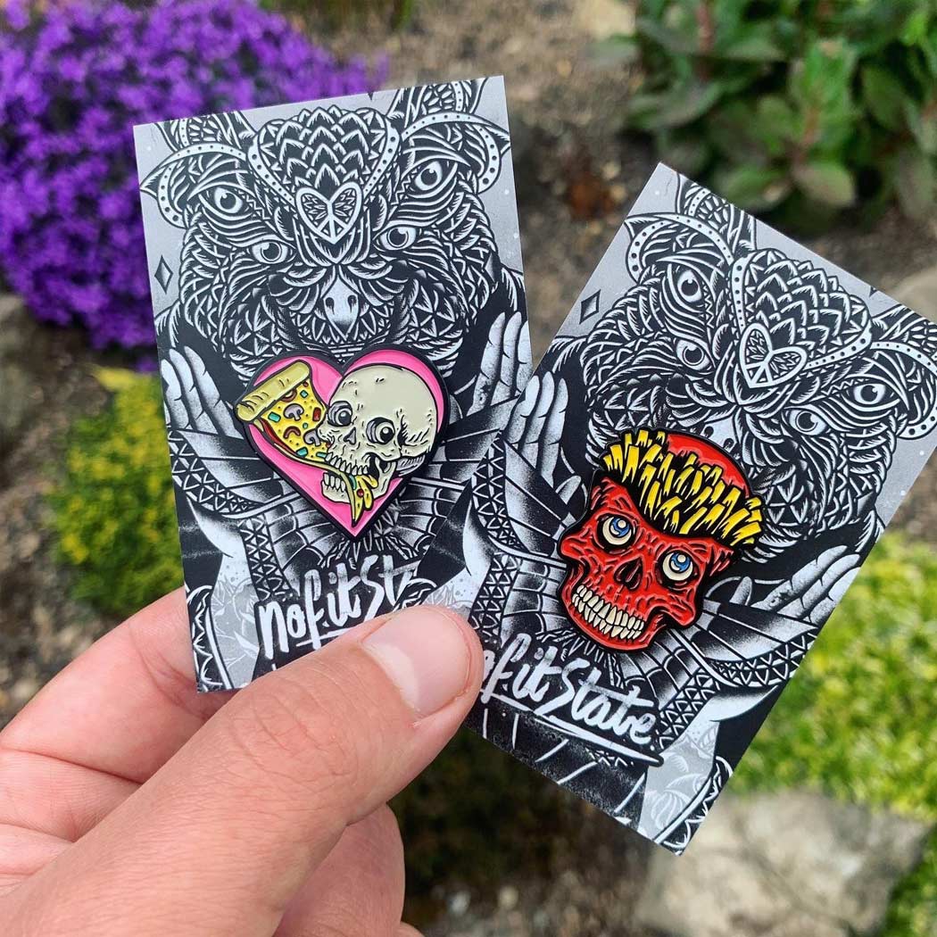 NFS x Sam Dunn Skull Fries Pin Badge - 3