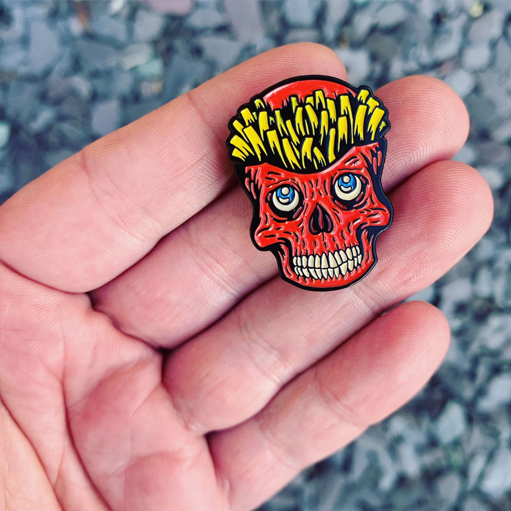 NFS x Sam Dunn Skull Fries Pin Badge - 2