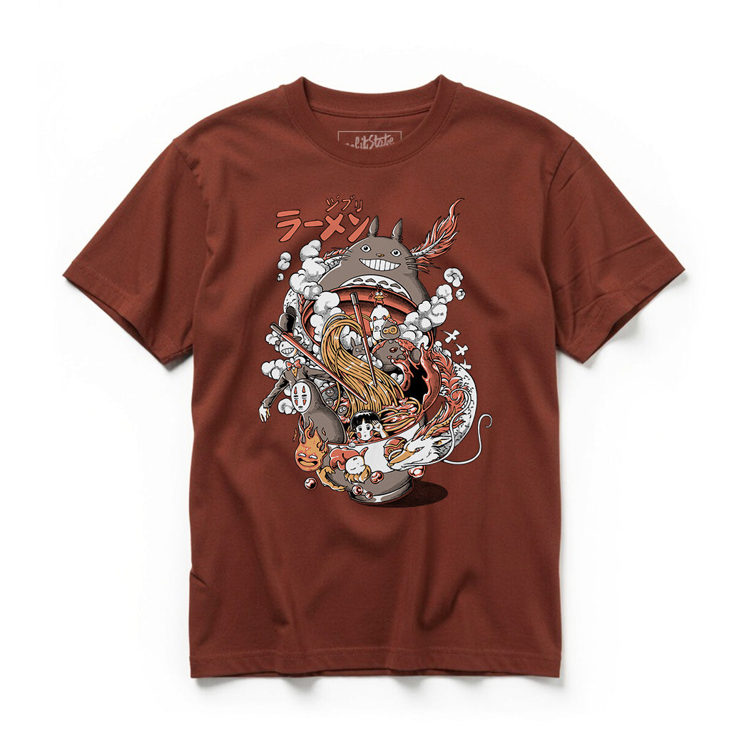studio ghibli ramen t-shirt