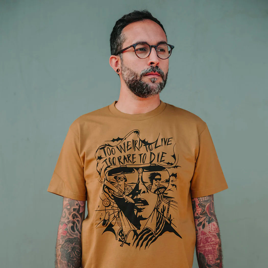 too weird to live camel t-shirt 2