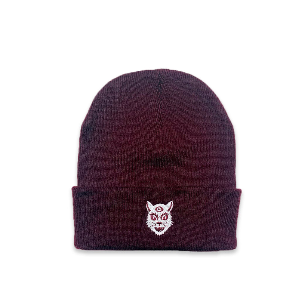 Kitty Beanie Burgundy No Fit State Clothing