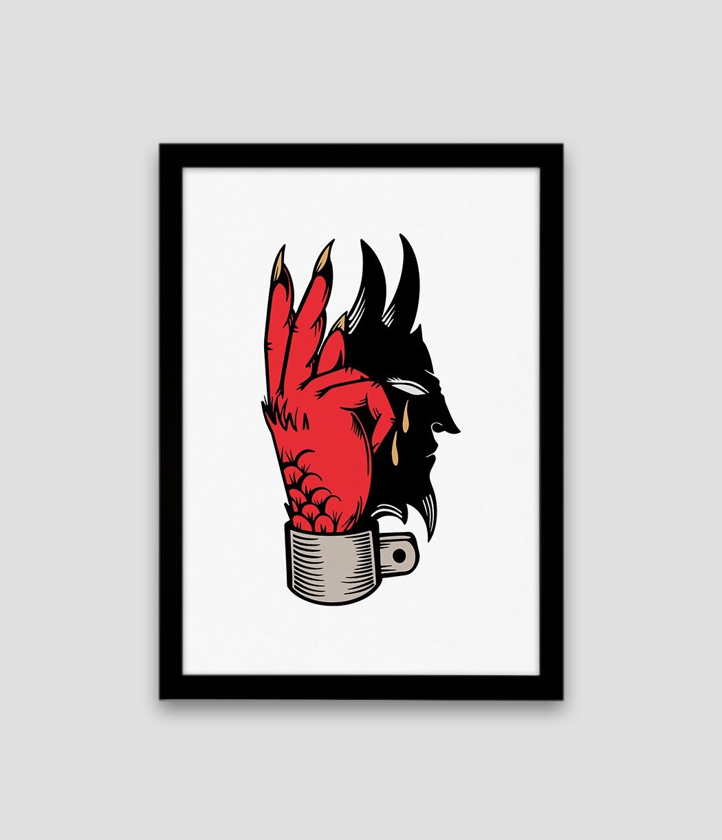 Devil Shadow A3 Card Print - 0