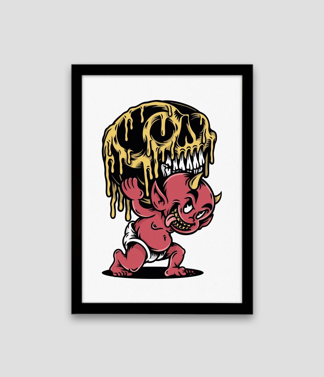 Little Devil A3 Card Print