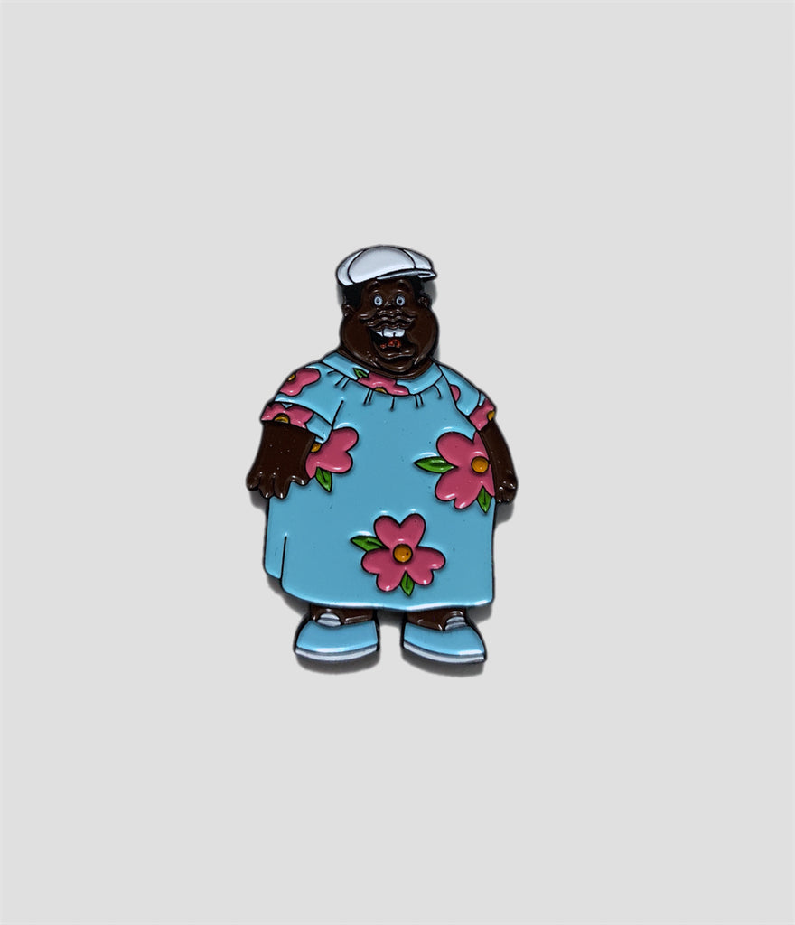 Get Rich Slow Fat Albert Muumuu Pin Badge