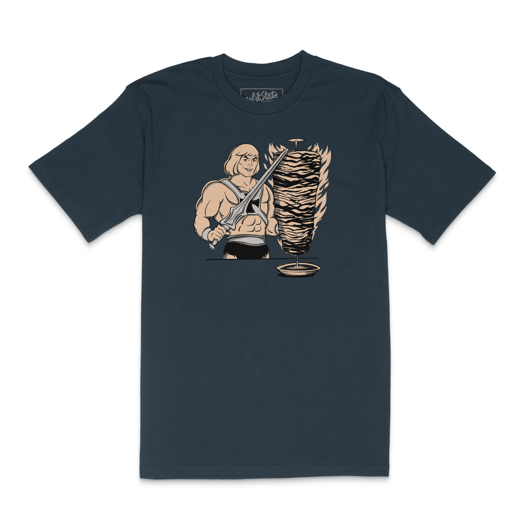 Kebab-Man T-Shirt Petrol Blue