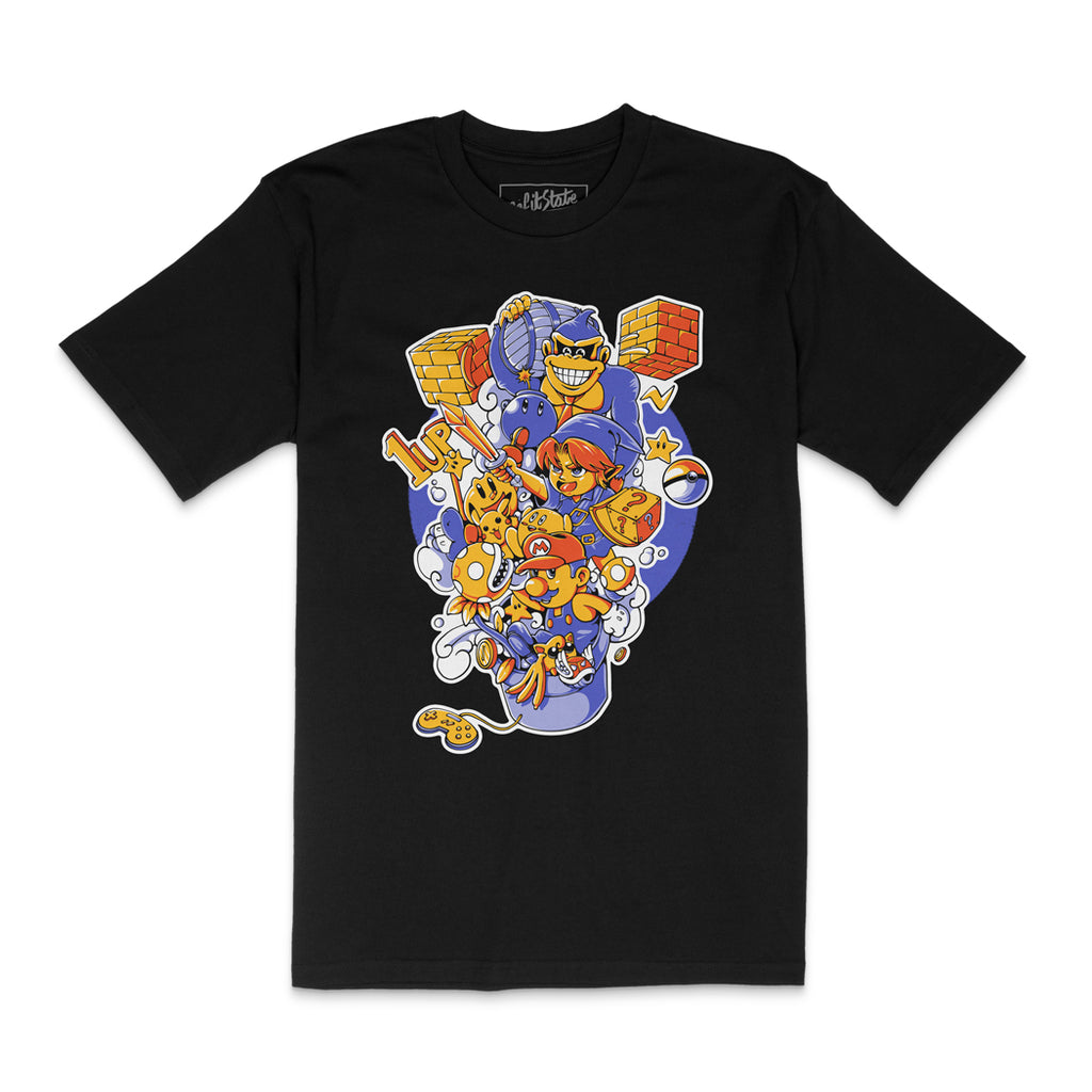 1UP Retro Gaming T-shirt - Limited Edition - 1
