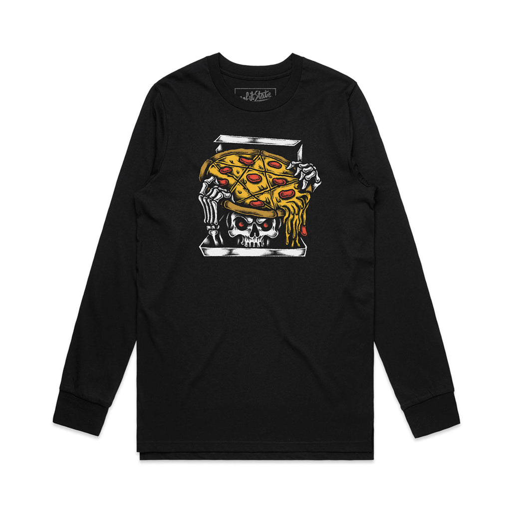 Pizzagram Long Sleeve T-Shirt Pizza Pentagram