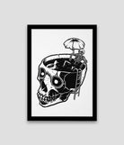 Permanent Vacation A3 Card Print Skull