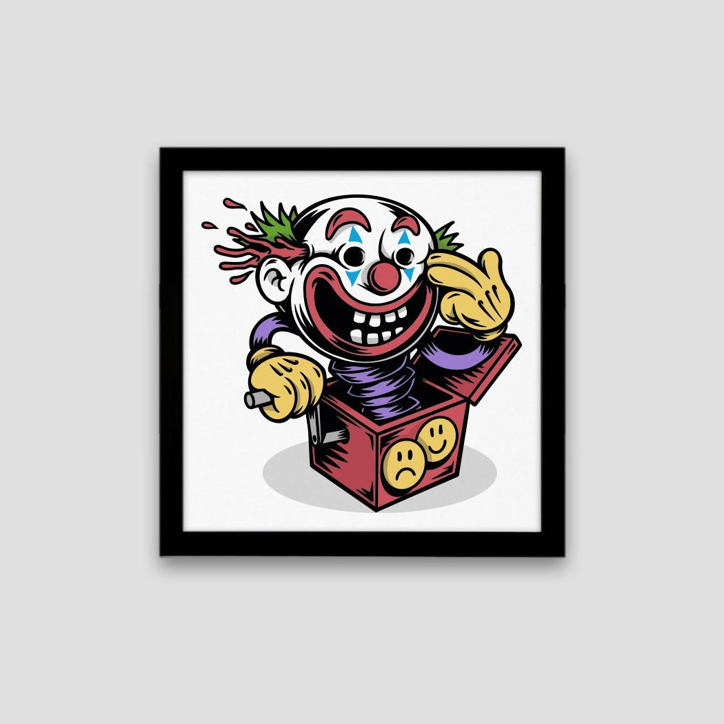 Joker Box Square Card Print Ramone Sketch