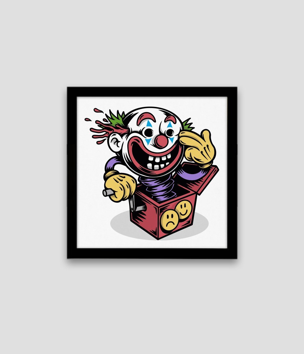 Joker Box Square Card Print Ramone Sketch